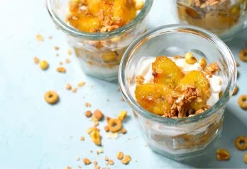 Apple Nectarine Parfaits with Maple Yogurt