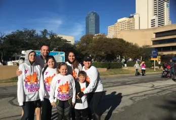 Mica Nix's Family at the Turkey Trot