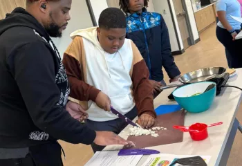 Cooking Class with Dad and Son