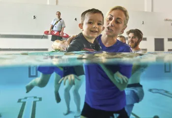 Little kid Swimming