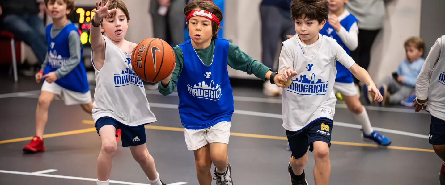 Boys Playing Basketball