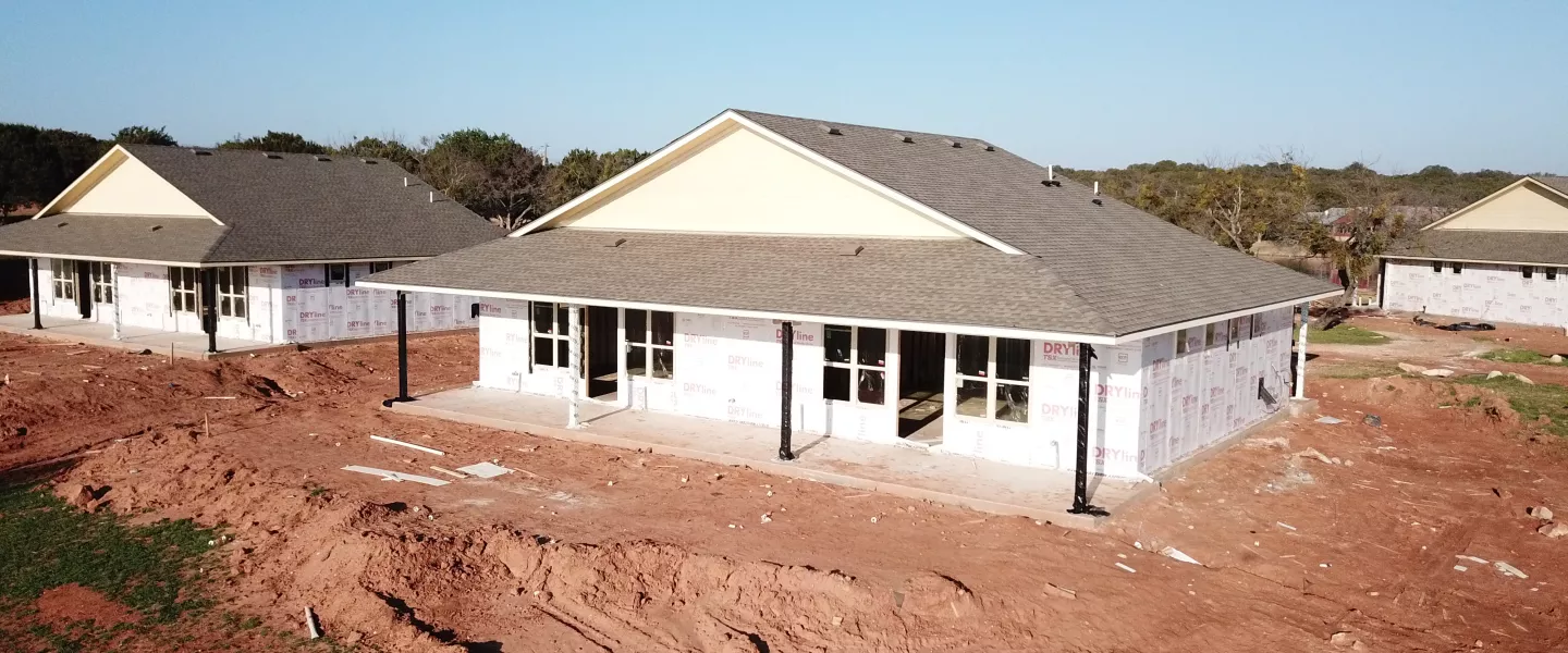 Exterior view of Ray Bean Cabins Construction