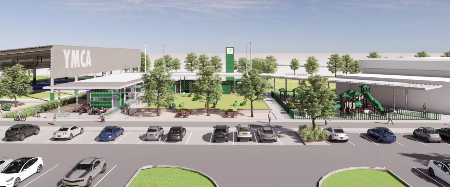 Front of new Waxahachie Family YMCA