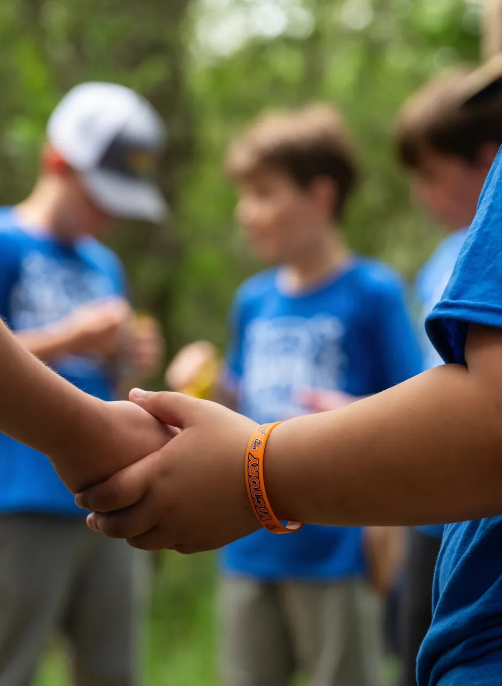 Kids Holding hands in circle