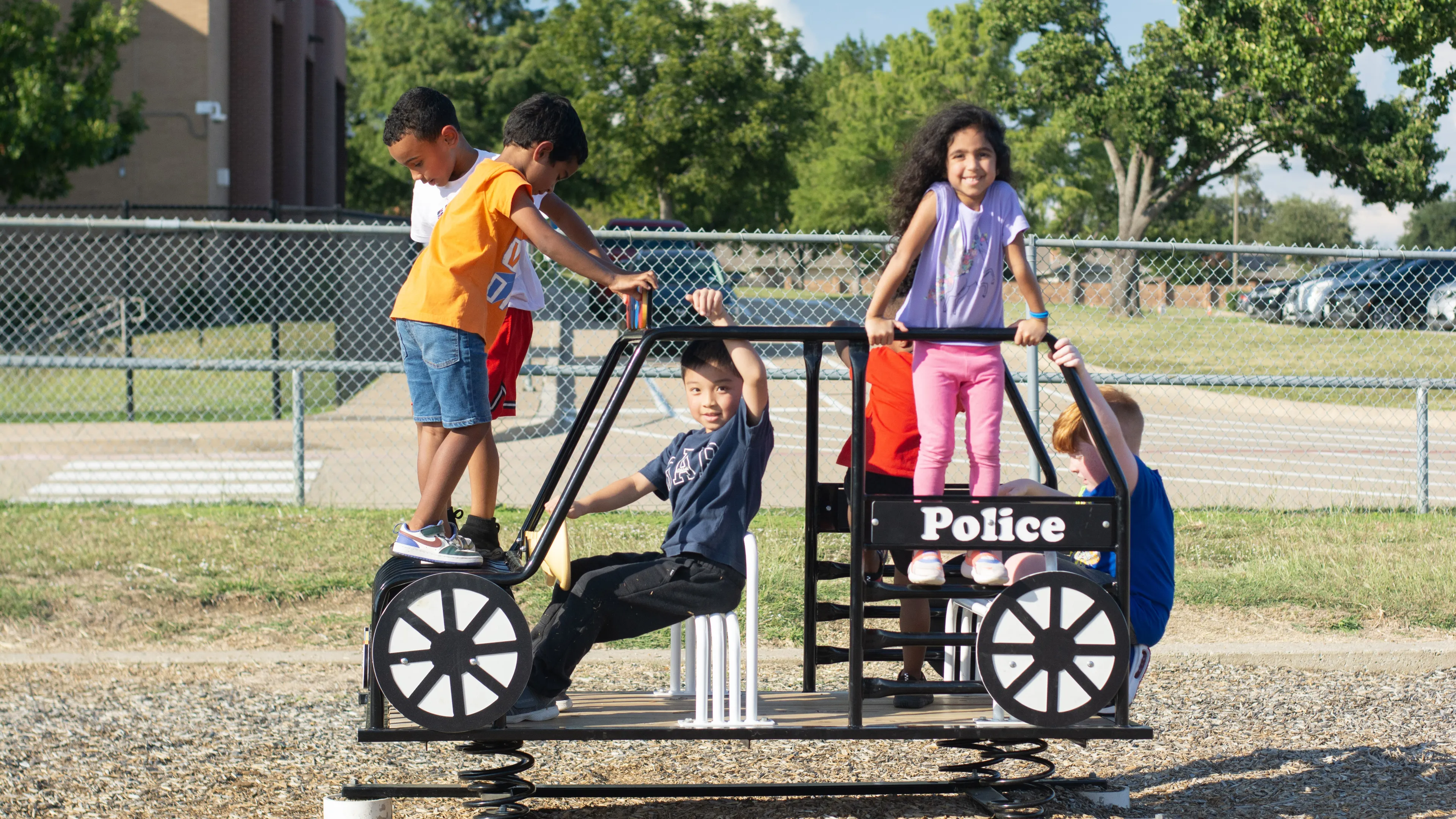 Fun time happy kids with the YMCA.