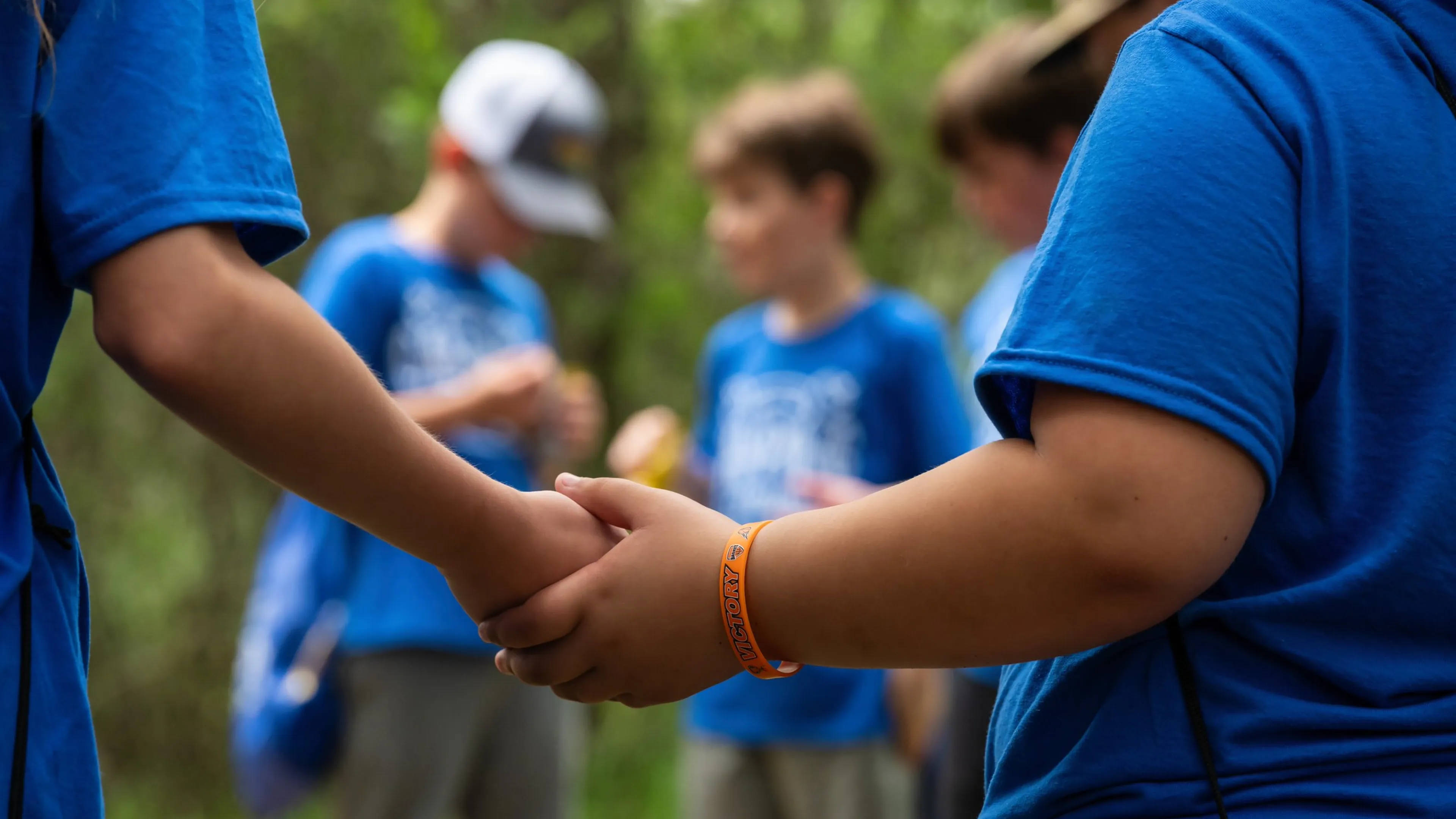 Kids Holding hands in circle