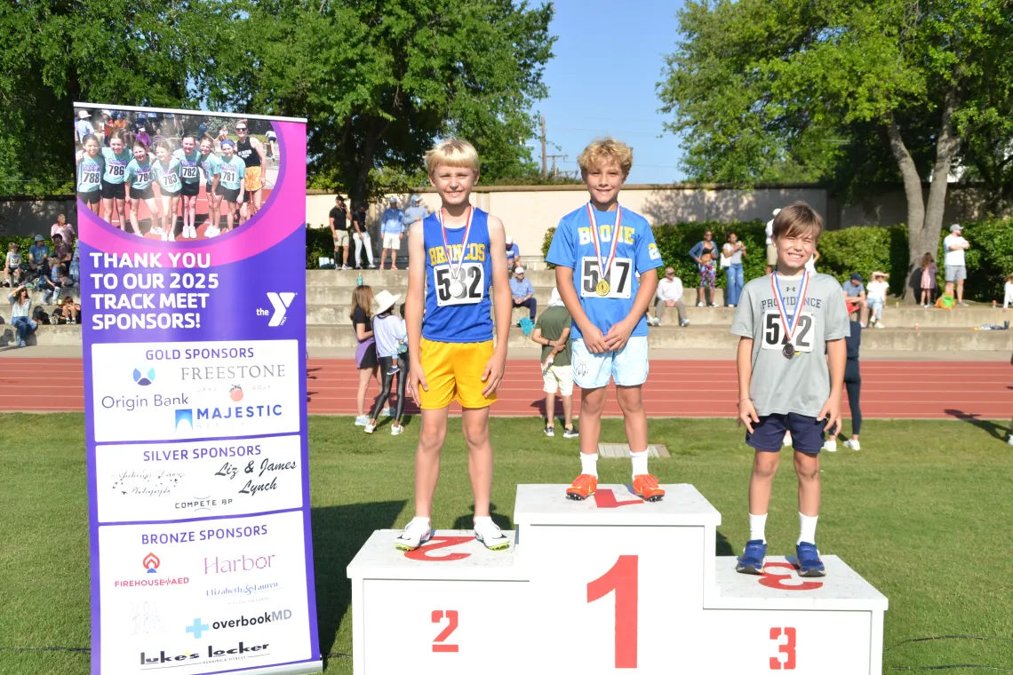 track meet podium