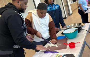 Cooking Class with Dad and Son