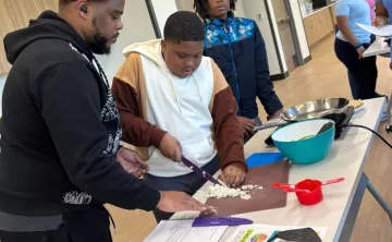Cooking Class with Dad and Son