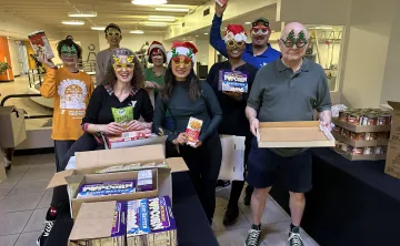 T. Boone Pickens Staff Pack boxes for those in need