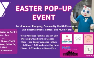 Easter Pop-up Event at T. Boone Pickens YMCA. April 4, 2026, 9:30am